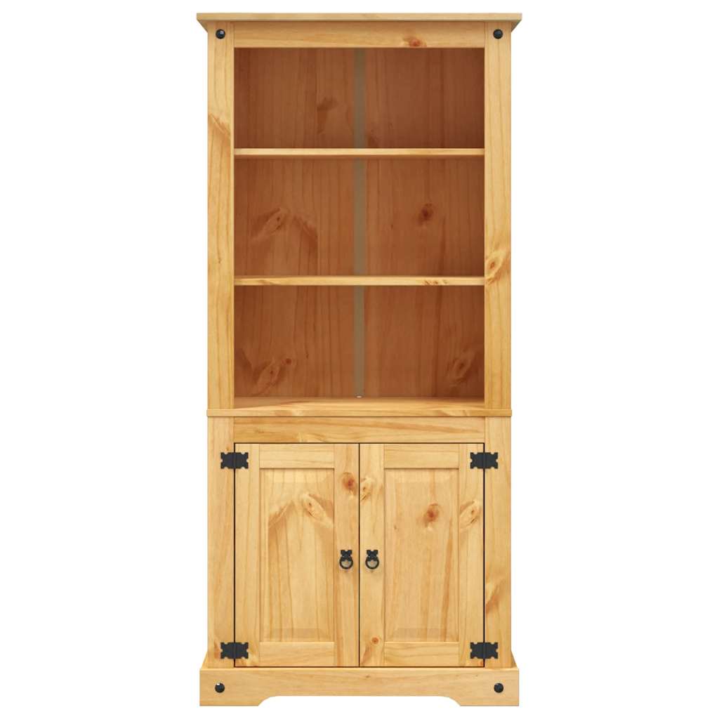 Vitrine meksikansk corona-stil furu 80x40x170 cm