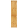 Vitrine meksikansk corona-stil furu 80x40x170 cm