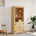 Vitrine meksikansk corona-stil furu 80x40x170 cm