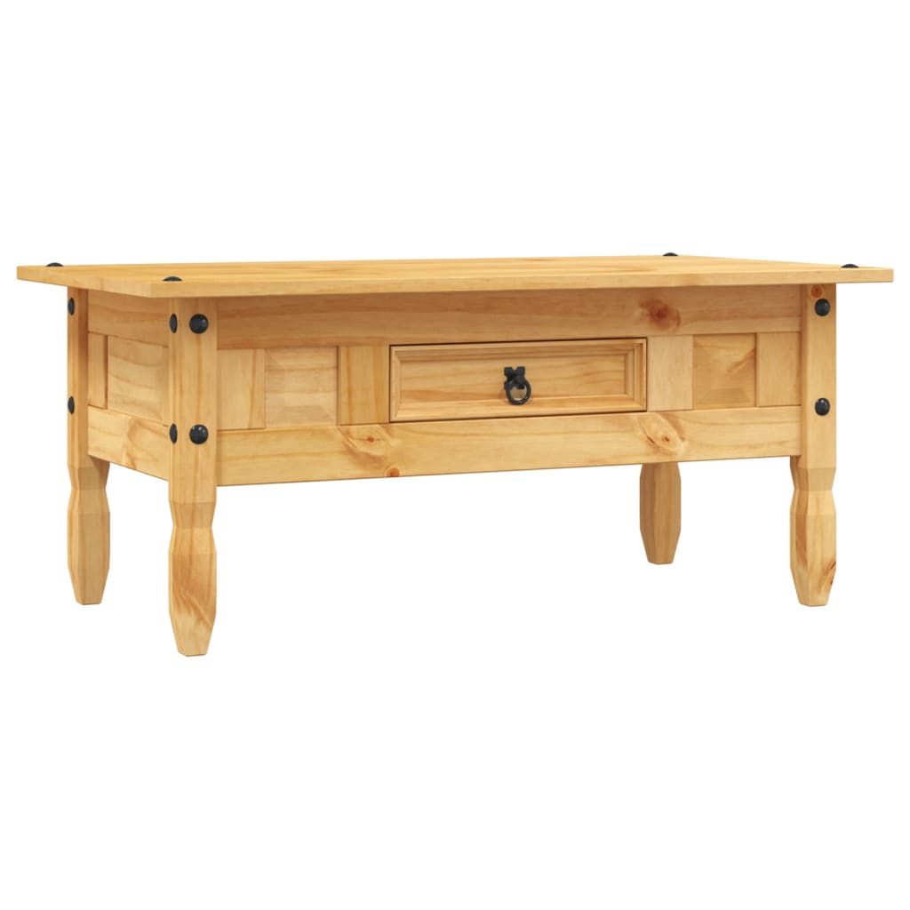 Salongbord meksikansk Corona-stil furu 100x55x44 cm