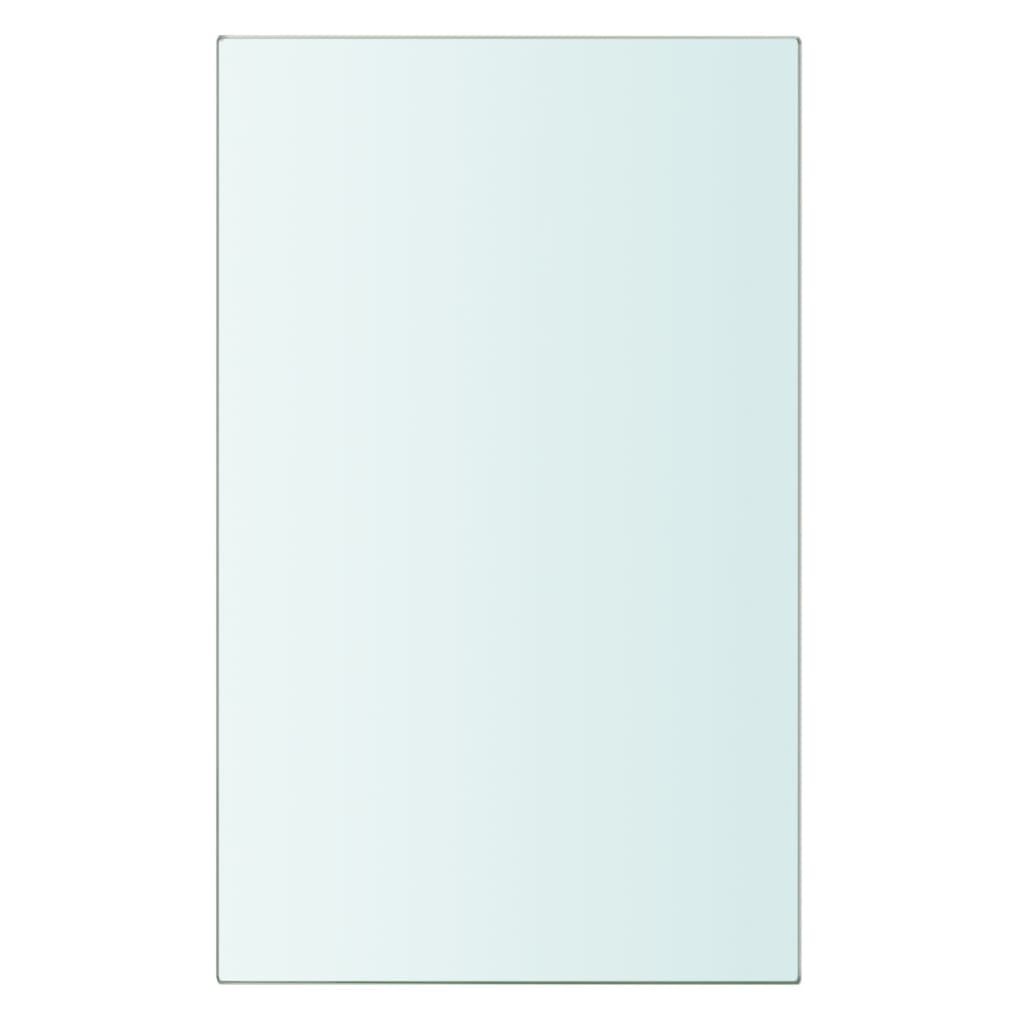 Hyllepanel klart glass 20x12 cm