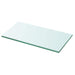 Hyllepanel klart glass 30x12 cm