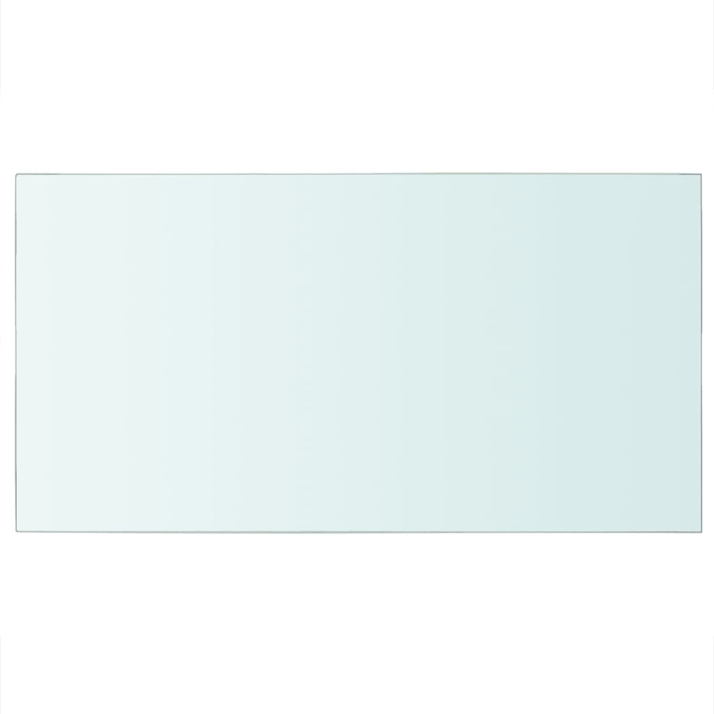 Hyllepanel klart glass 40x25 cm