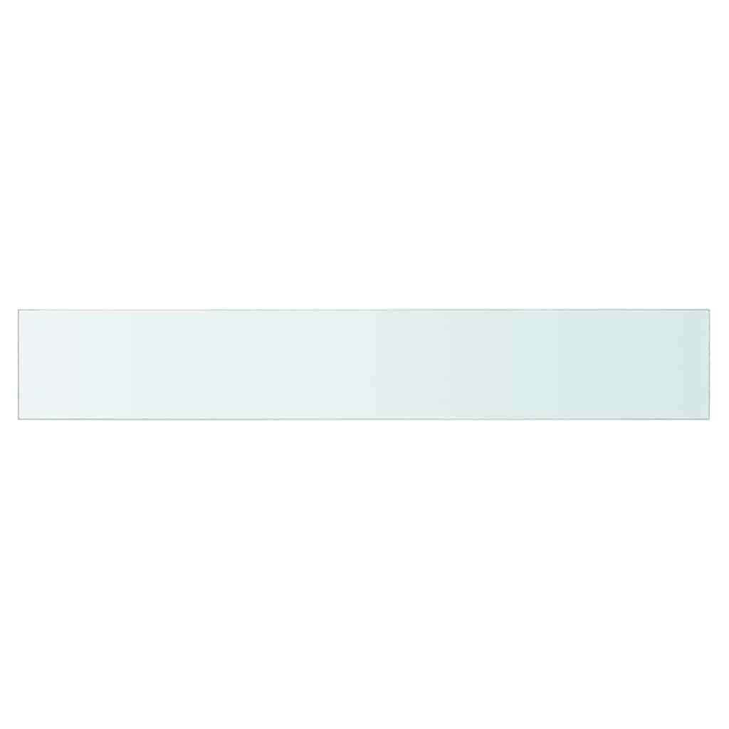 Hyllepanel klart glass 80x12 cm