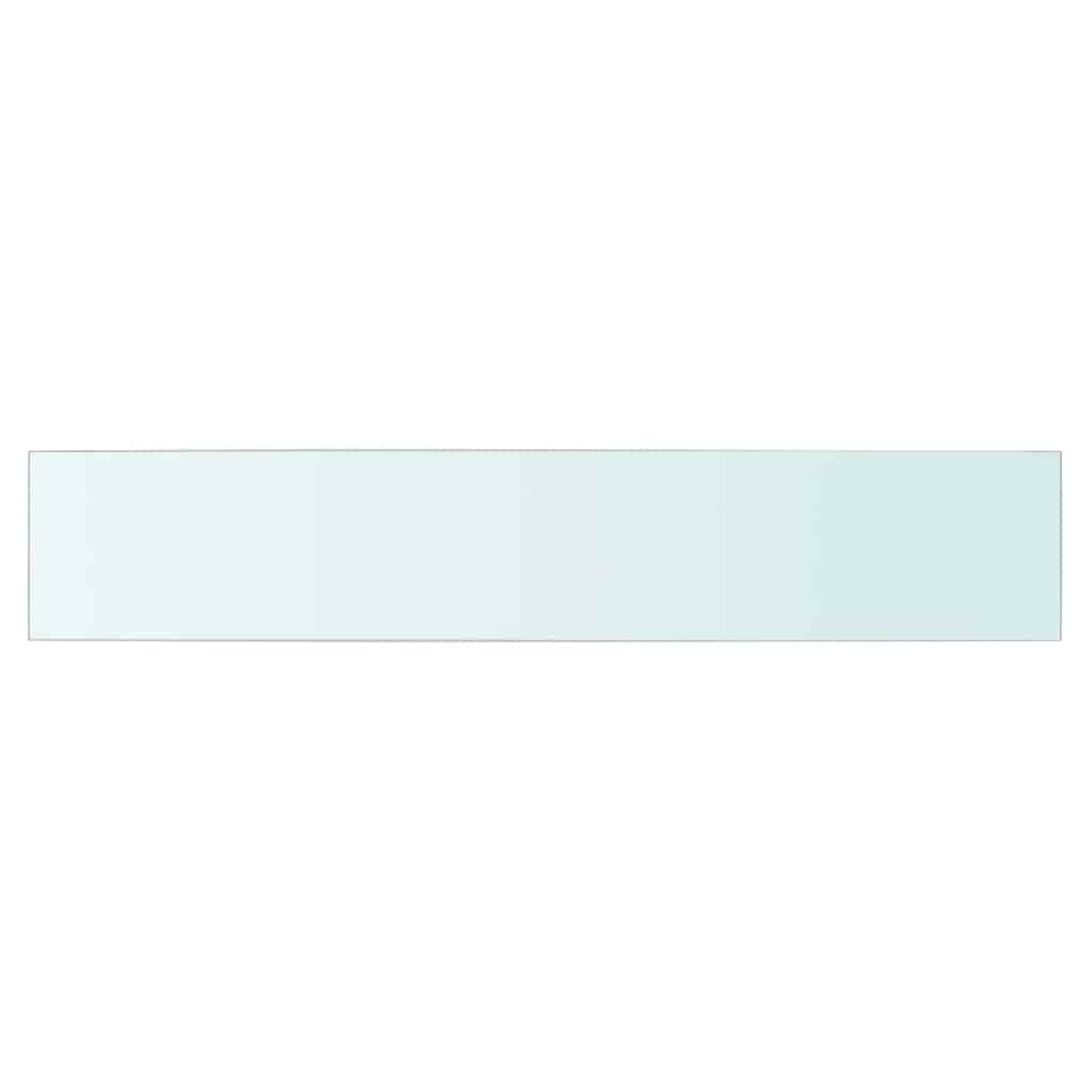 Hyllepanel klart glass 80x15 cm