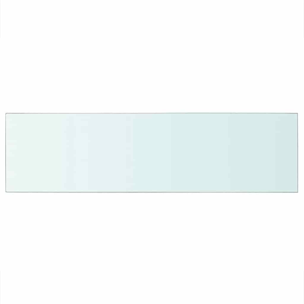 Hyllepanel klart glass 90x25 cm