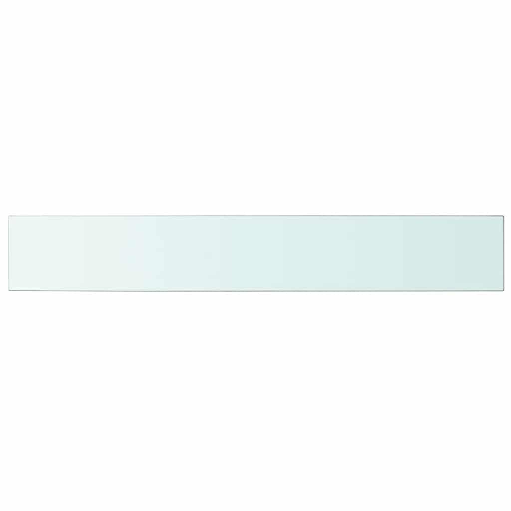 Hyllepanel klart glass 100x15 cm