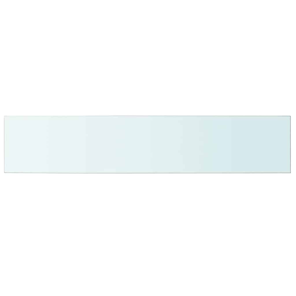 Hyllepanel klart glass 100x20 cm