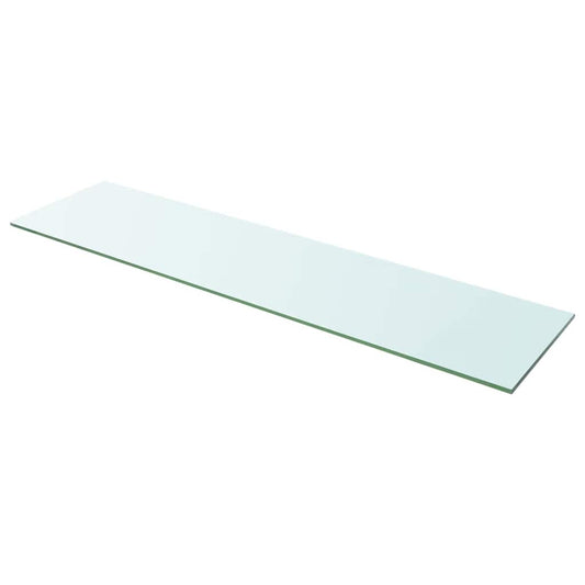 Hyllepanel klart glass 100x25 cm