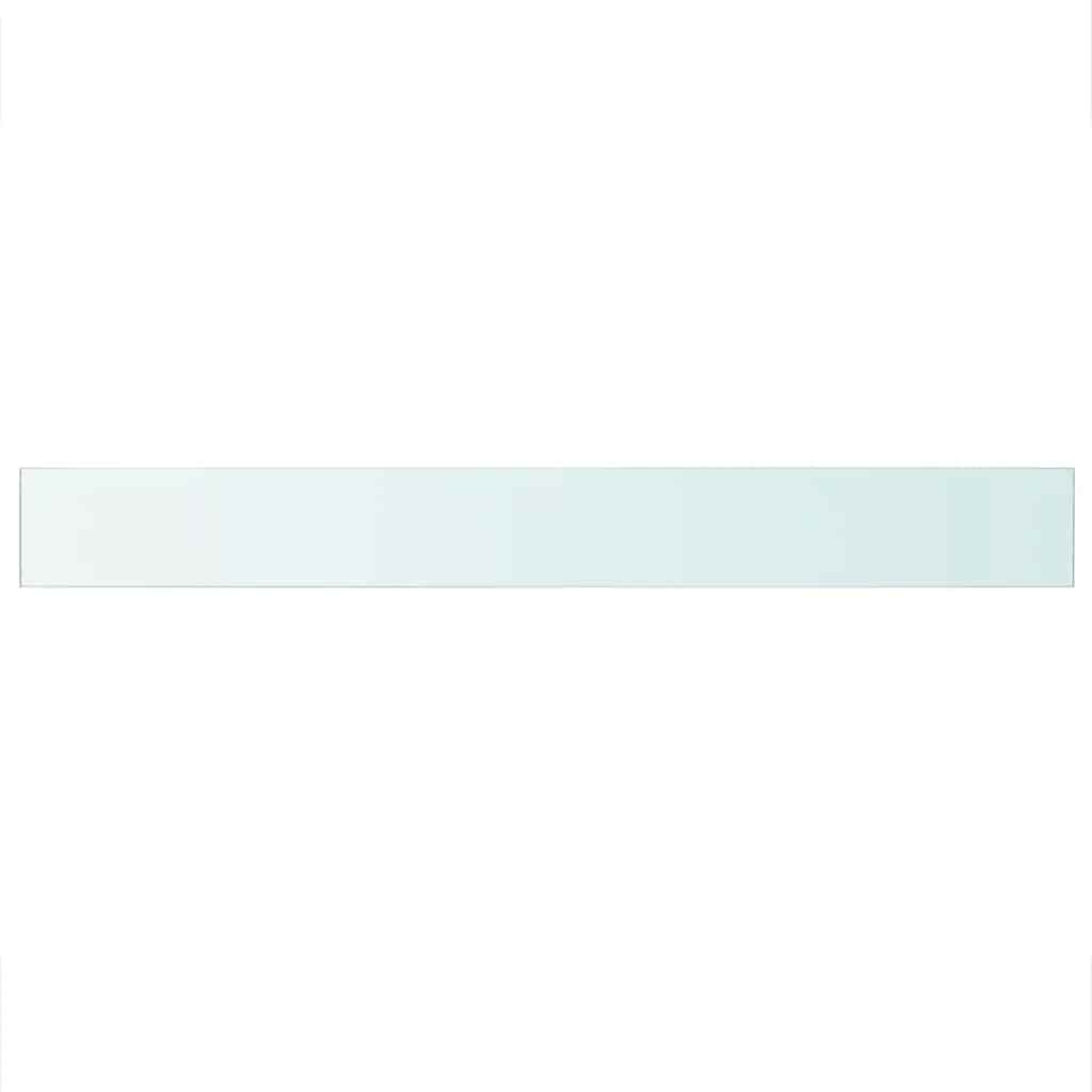 Hyllepanel klart glass 110x12 cm