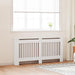 Radiatordeksel hvit konstruert tre 172 cm