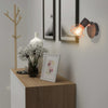 Vegglampe 2 stk E14 svart og kobber
