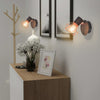 Vegglamper 2 stk med 2 LED-glødepærer 8 W