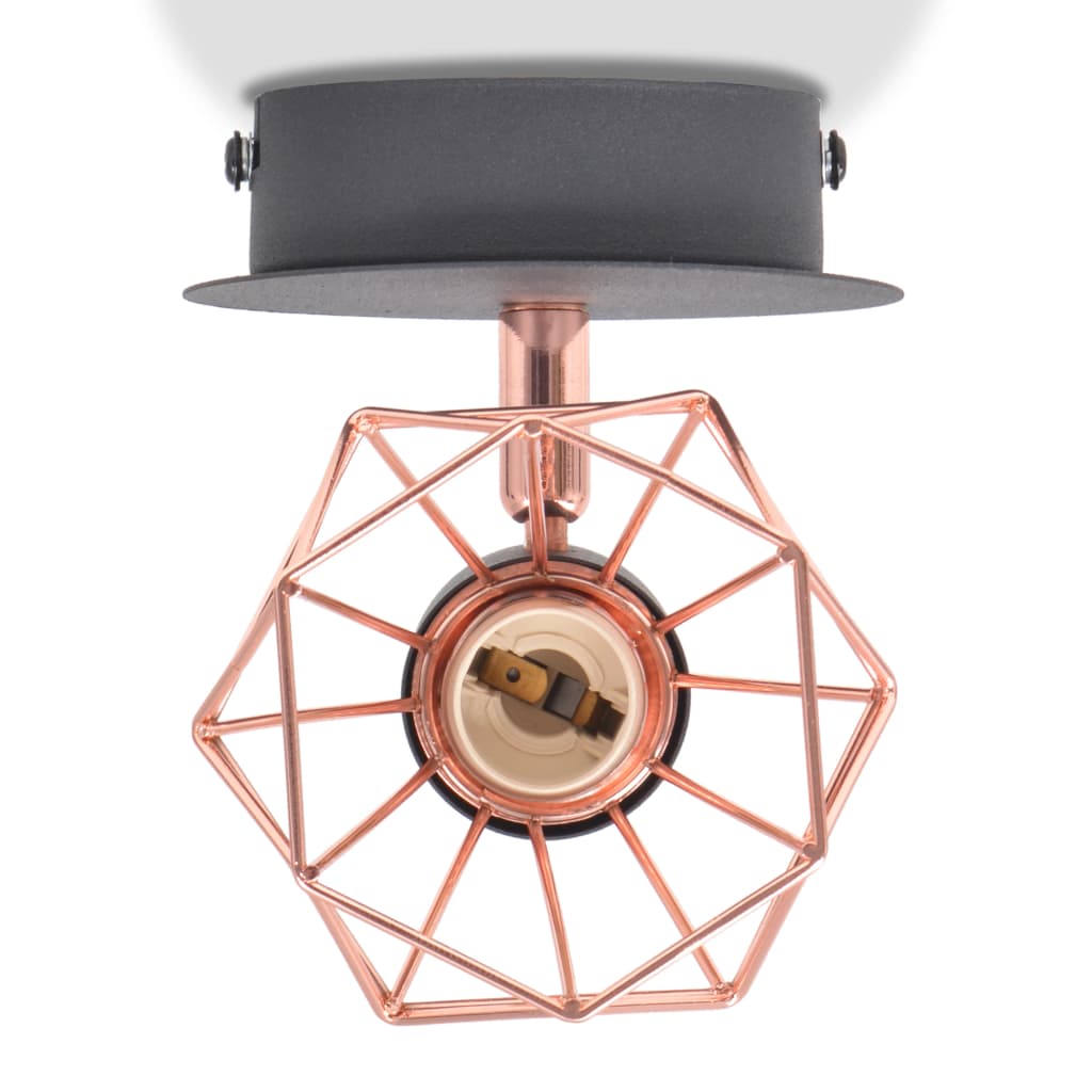 Vegglamper 2 stk med 2 LED-glødepærer 8 W