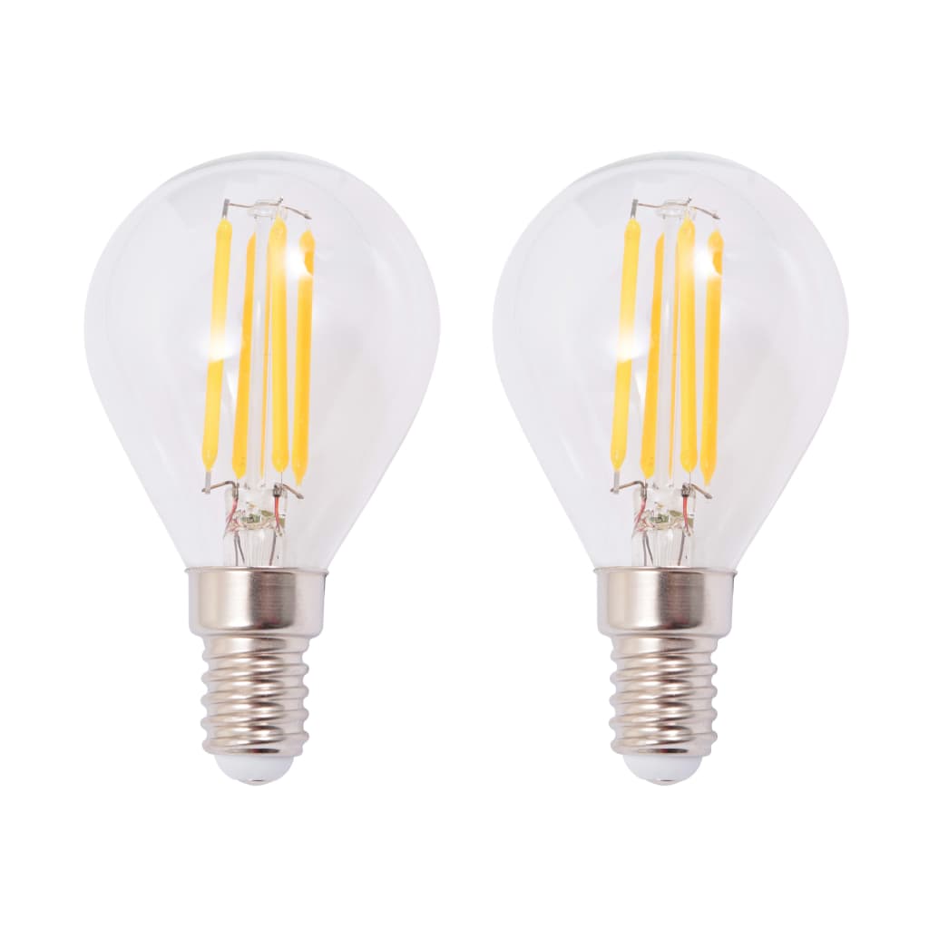 Vegglamper 2 stk med 2 LED-glødepærer 8 W