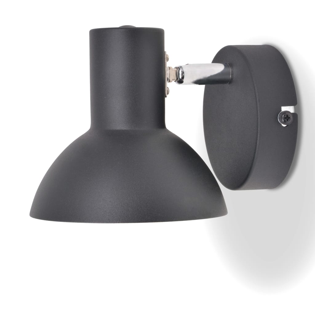 Vegglamper 2 stk for 2 pærer E27 svart og gull
