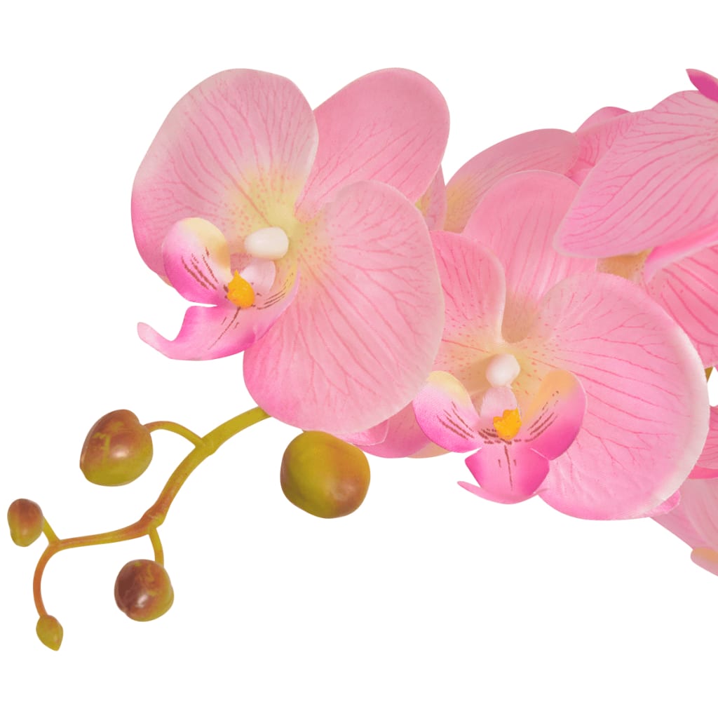 Kunstig orkidè med potte 65 cm rosa vidaXL
