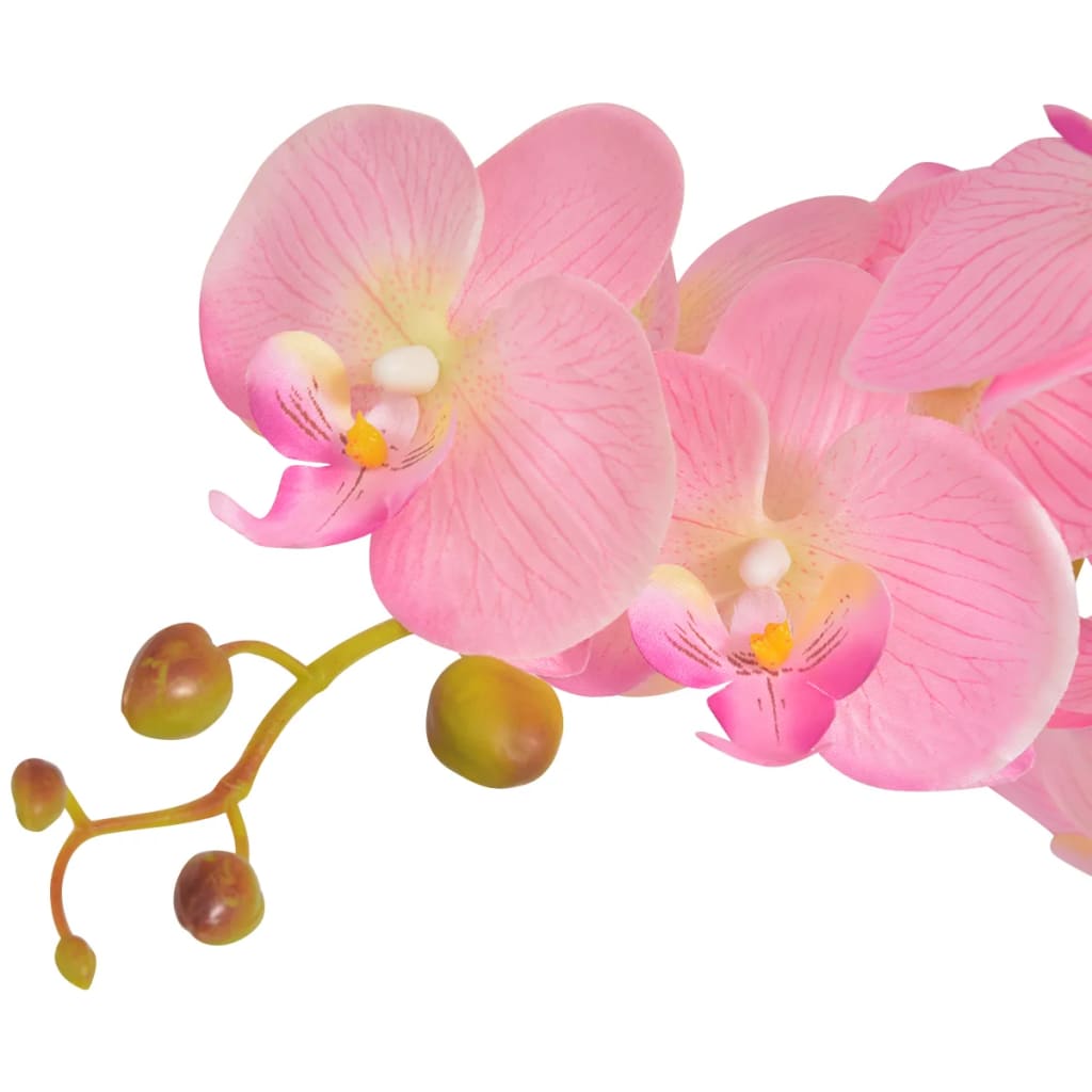 Kunstig orkidè med potte 75 cm rosa