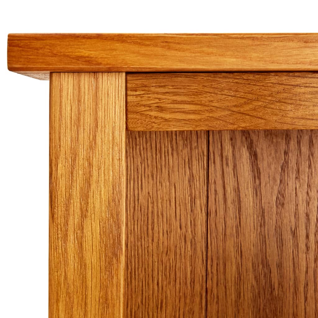 3-etasjers bokhylle 70x22,5x82 cm heltre eik