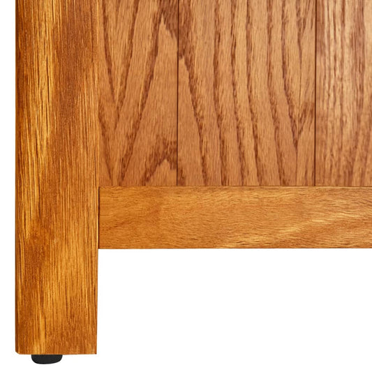 3-etasjers bokhylle 70x22,5x82 cm heltre eik