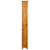6-etasjers bokhylle 80x22,5x180 cm heltre eik