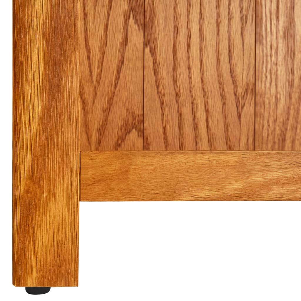 6-etasjers bokhylle 80x22,5x180 cm heltre eik
