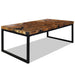 Salongbord teak harpiks 110x60x40 cm