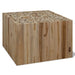 Salongbord ekte teak 50x50x35 cm
