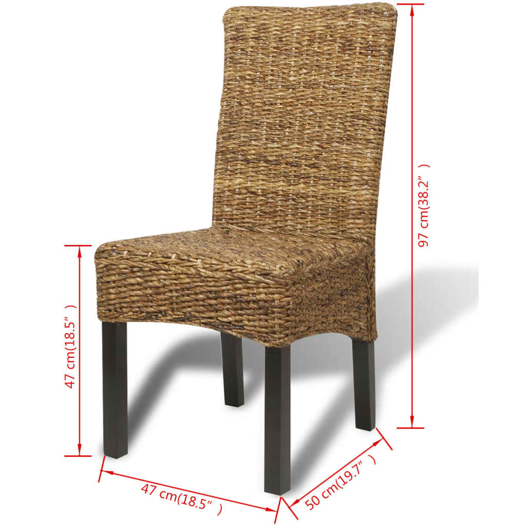 Spisestoler 4 stk abaca og heltre mango