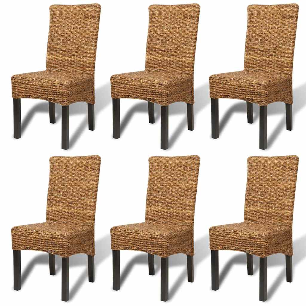 Spisestoler 6 stk abaca og heltre mango