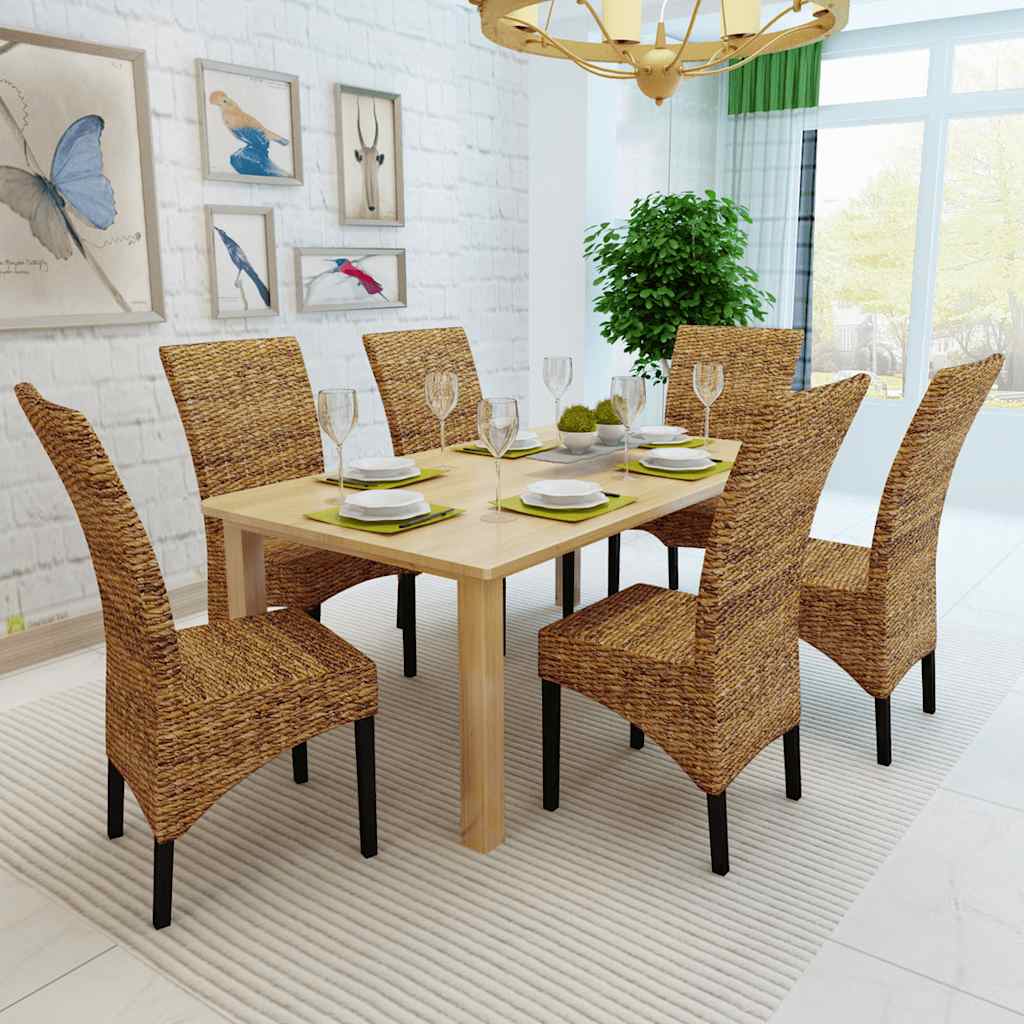 Spisestoler 6 stk abaca og heltre mango