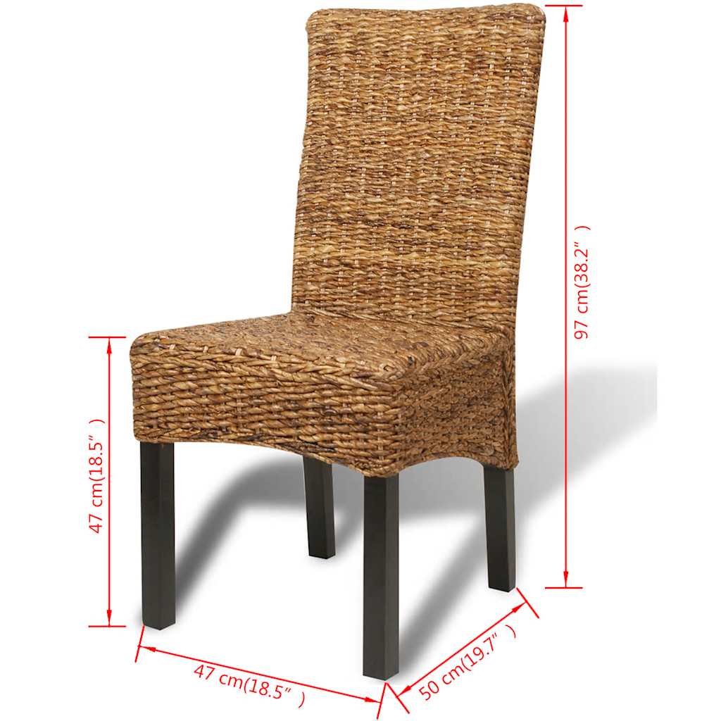 Spisestoler 6 stk abaca og heltre mango