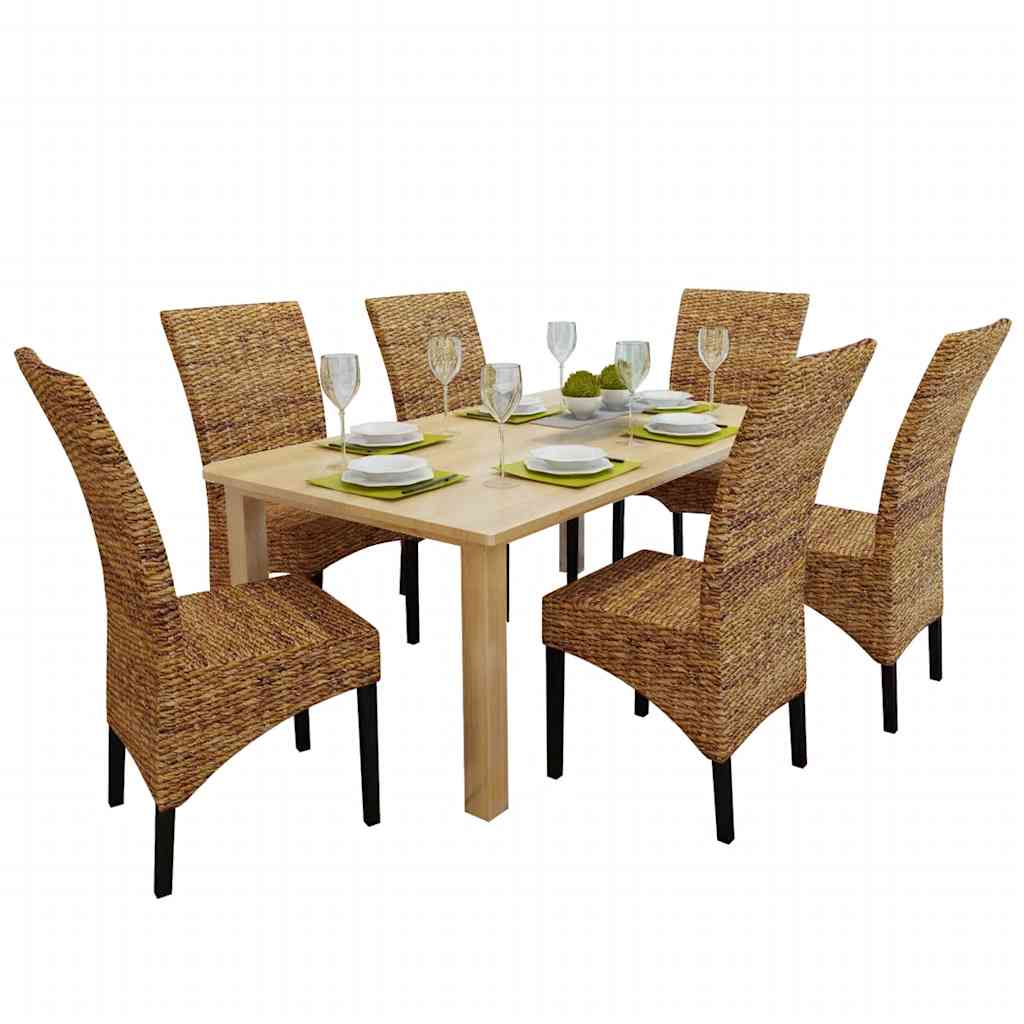 Spisestoler 6 stk abaca og heltre mango