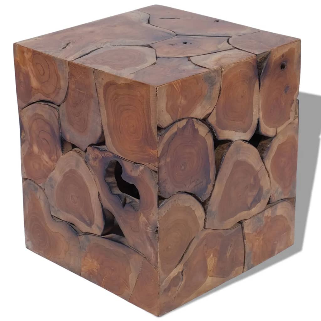 Krakker 2 stk. brun 40x40x45 cm heltre teak