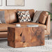 Krakker 2 stk. brun 40x40x45 cm heltre teak