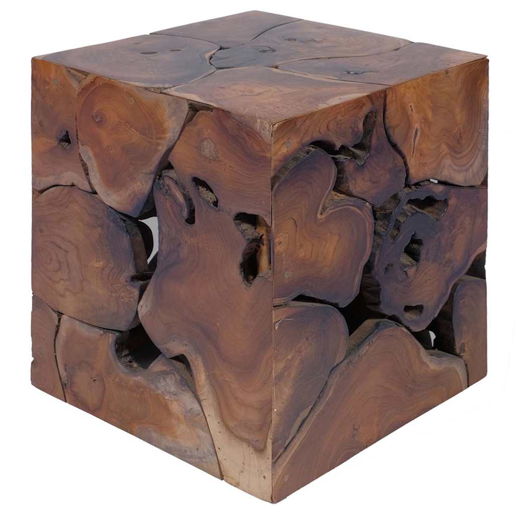 Krakker 4 stk. brun 40x40x45 cm heltre teak