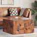 Krakker 4 stk. brun 40x40x45 cm heltre teak