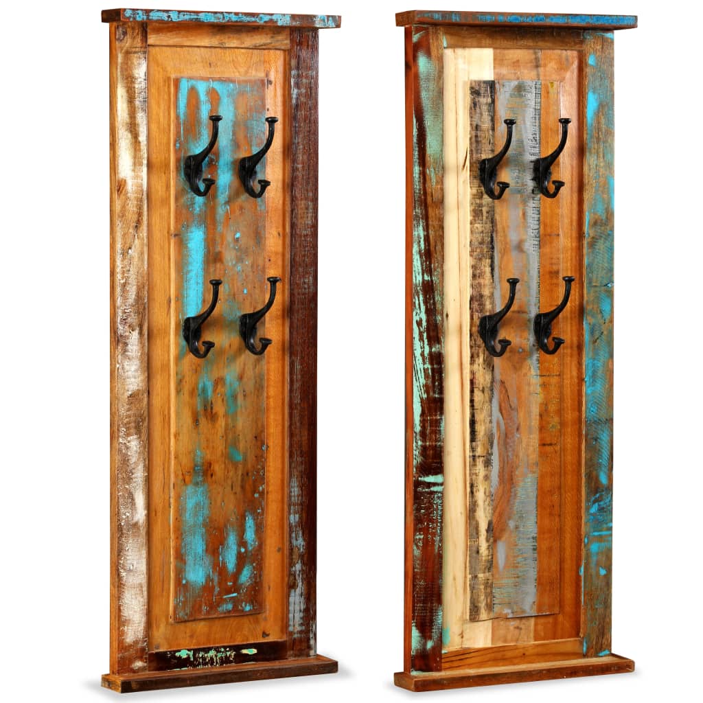 Knagghylle 2 stk gjennvunnet heltre 38x100 cm