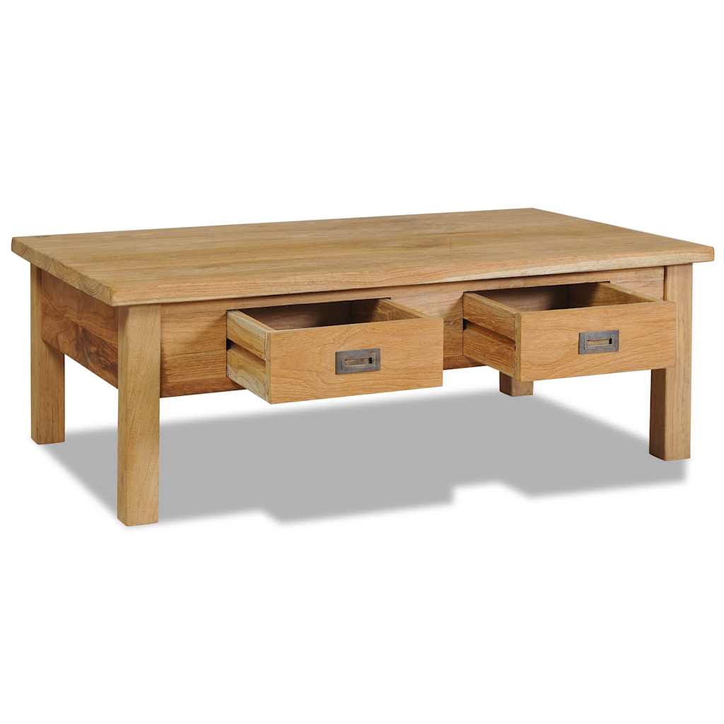 Salongbord massiv teak 100x60x35 cm