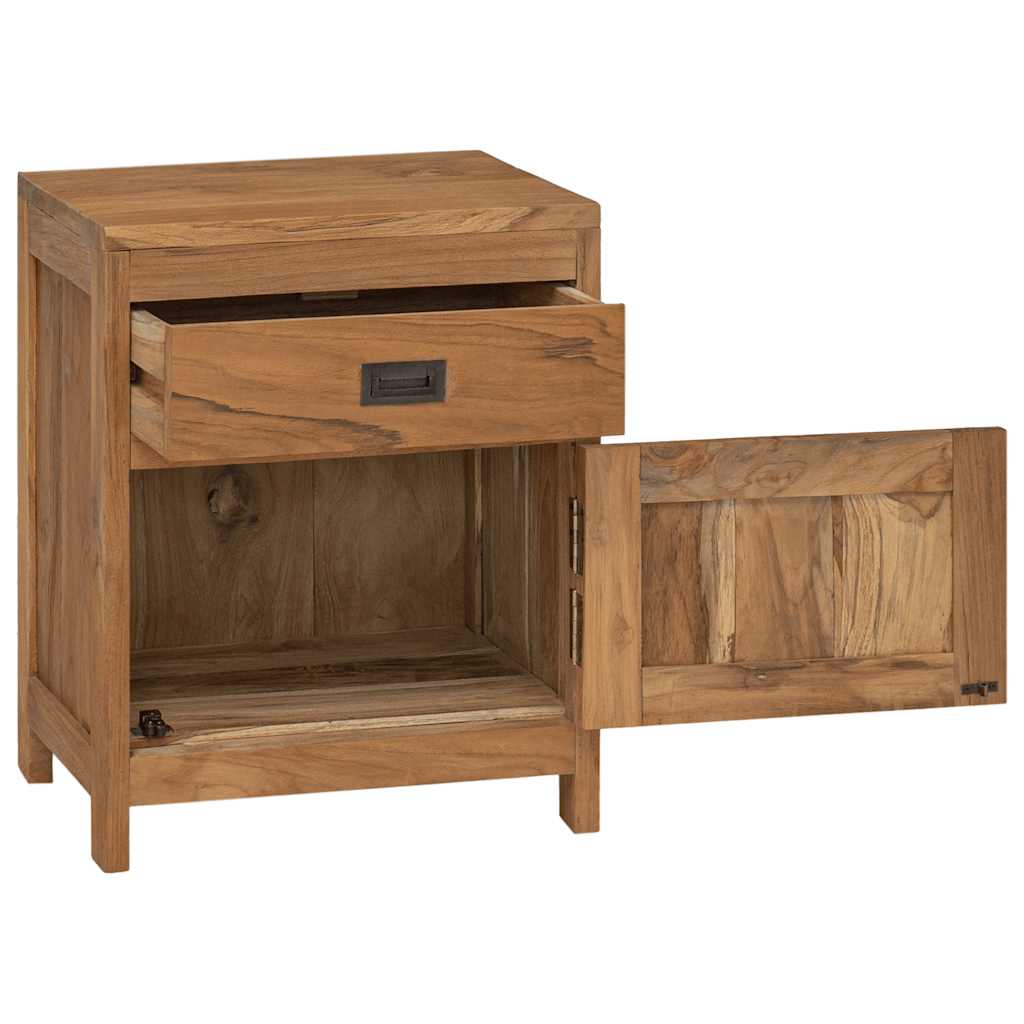Nattbord massiv teak 40x30x50 cm