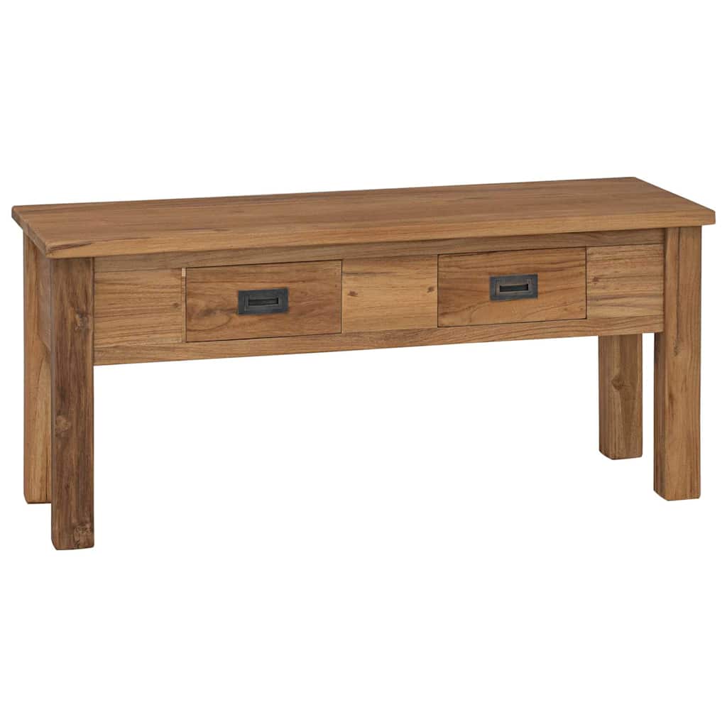 Hallbenk massiv teak 90x30x40 cm