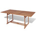 Hagebord 180x90x75 cm heltre teak