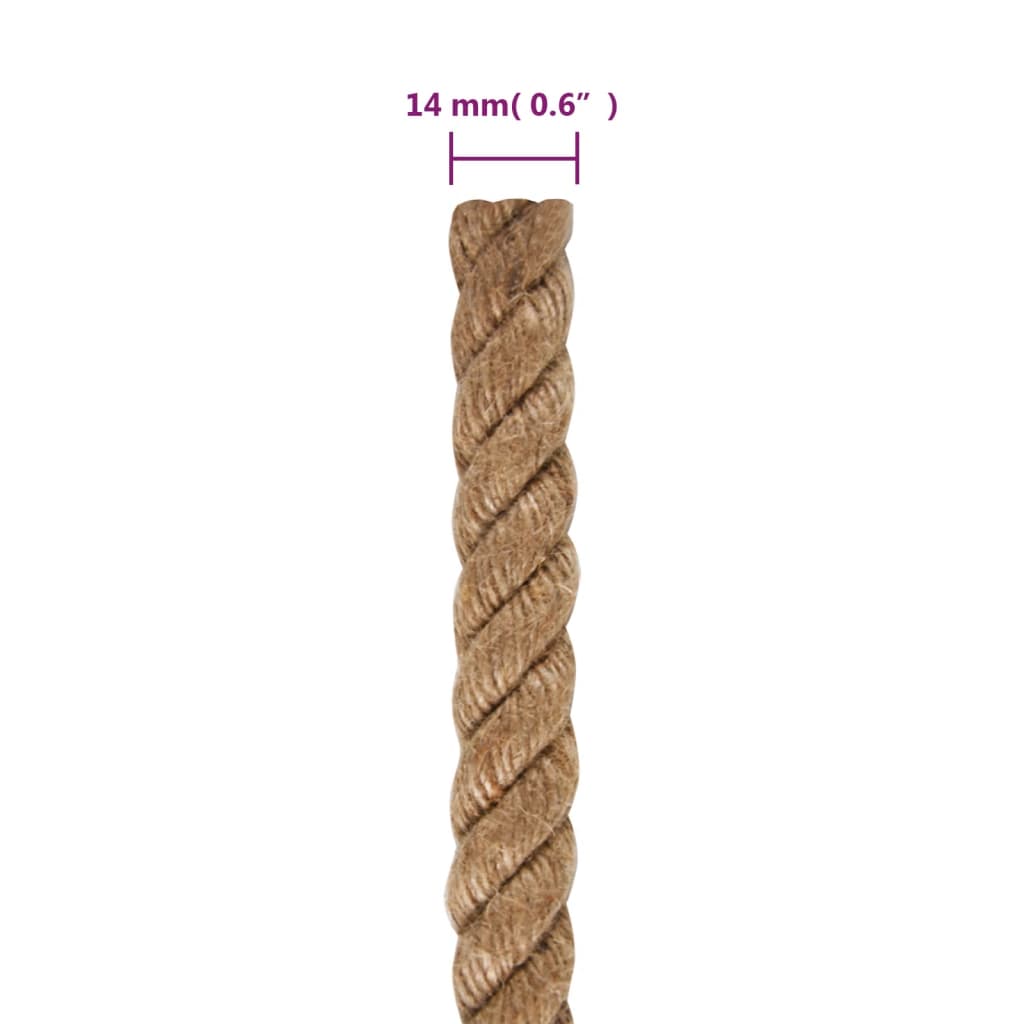 Tau 100% jute 14 mm 100 m