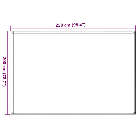 Teltteppe 250x200 cm antrasitt