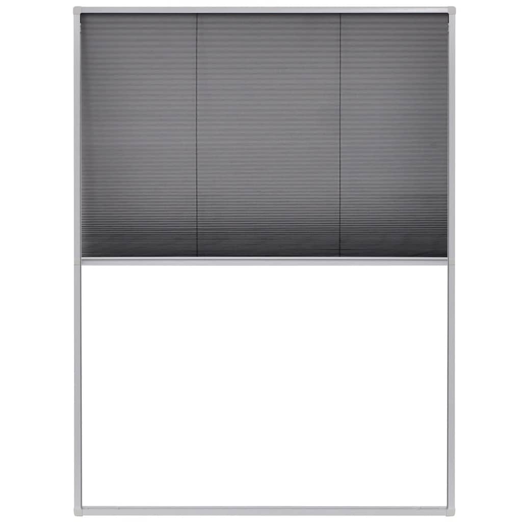 Plissert insektskjerm for vindu aluminium 60x80 cm vidaXL