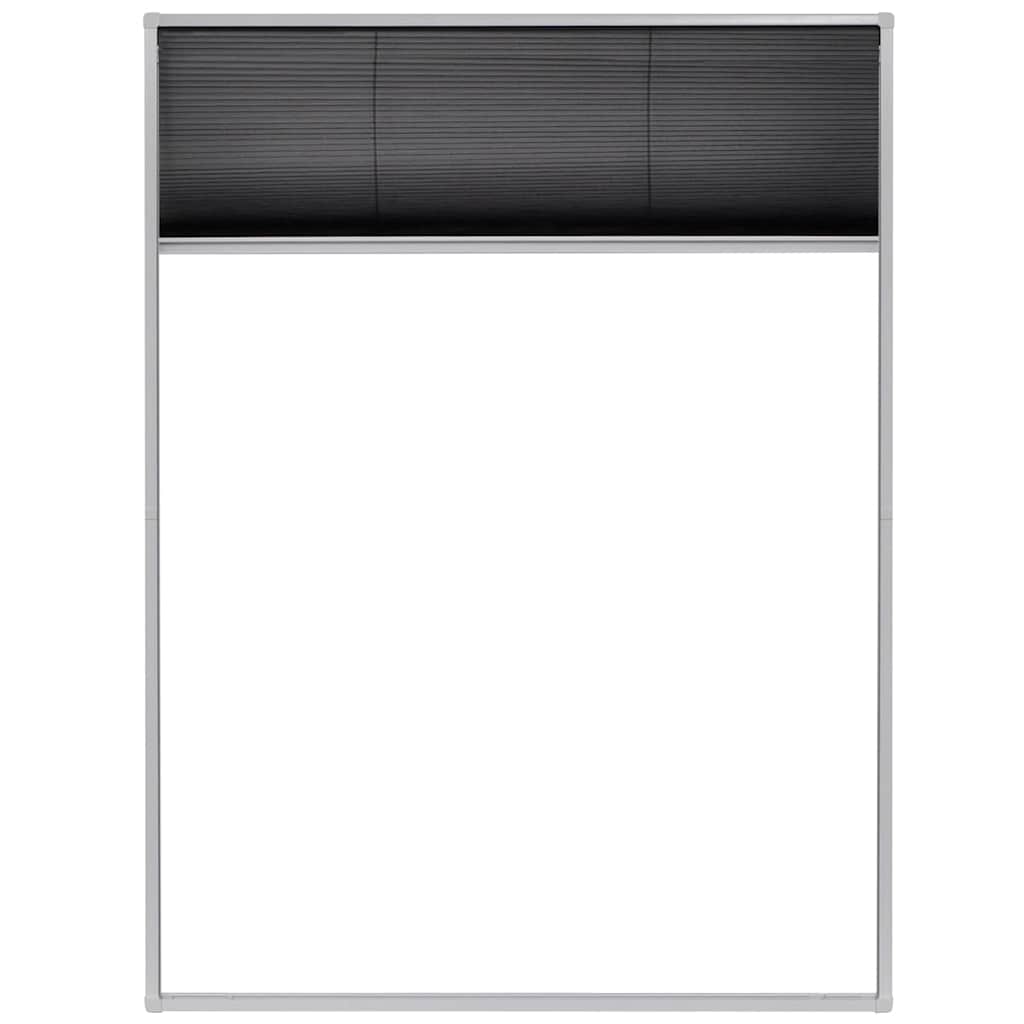 Plissert insektskjerm for vindu aluminium 60x80 cm vidaXL