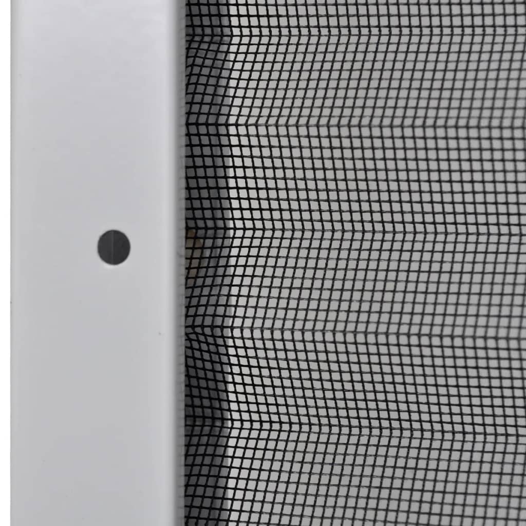Plissert insektskjerm for vindu aluminium 120x120 cm vidaXL