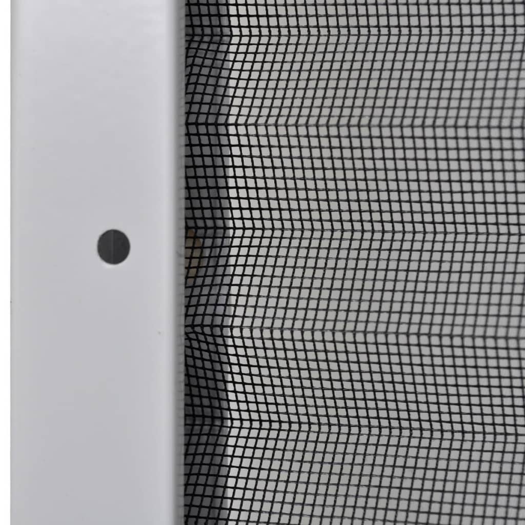 Plissert insektskjerm for vindu aluminium 80x100 cm solskjerm vidaXL