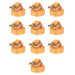 Jekkestropper med skralle 10 stk 1 tonn 6mx38mm oransje