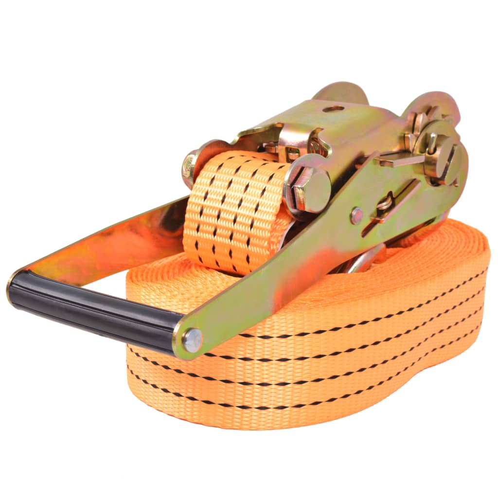 Jekkestropper med skralle 10 stk 2 tonn 8mx50mm oransje